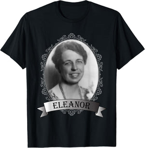 Eleanor Roosevelt Portrait T-Shirt - T-Shirt | Black