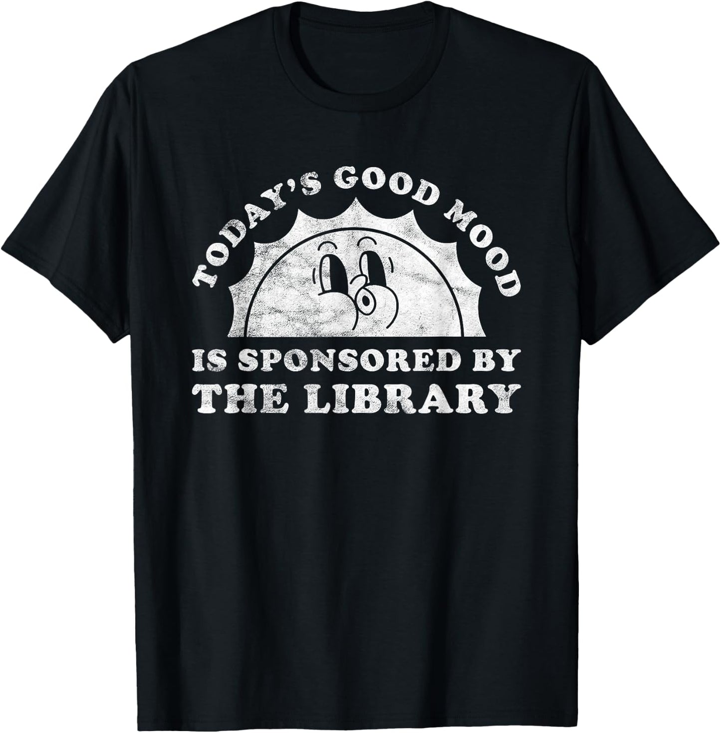 Funny Cute Retro Vintage The Library or Librarian T-Shirt - T-Shirt | Black