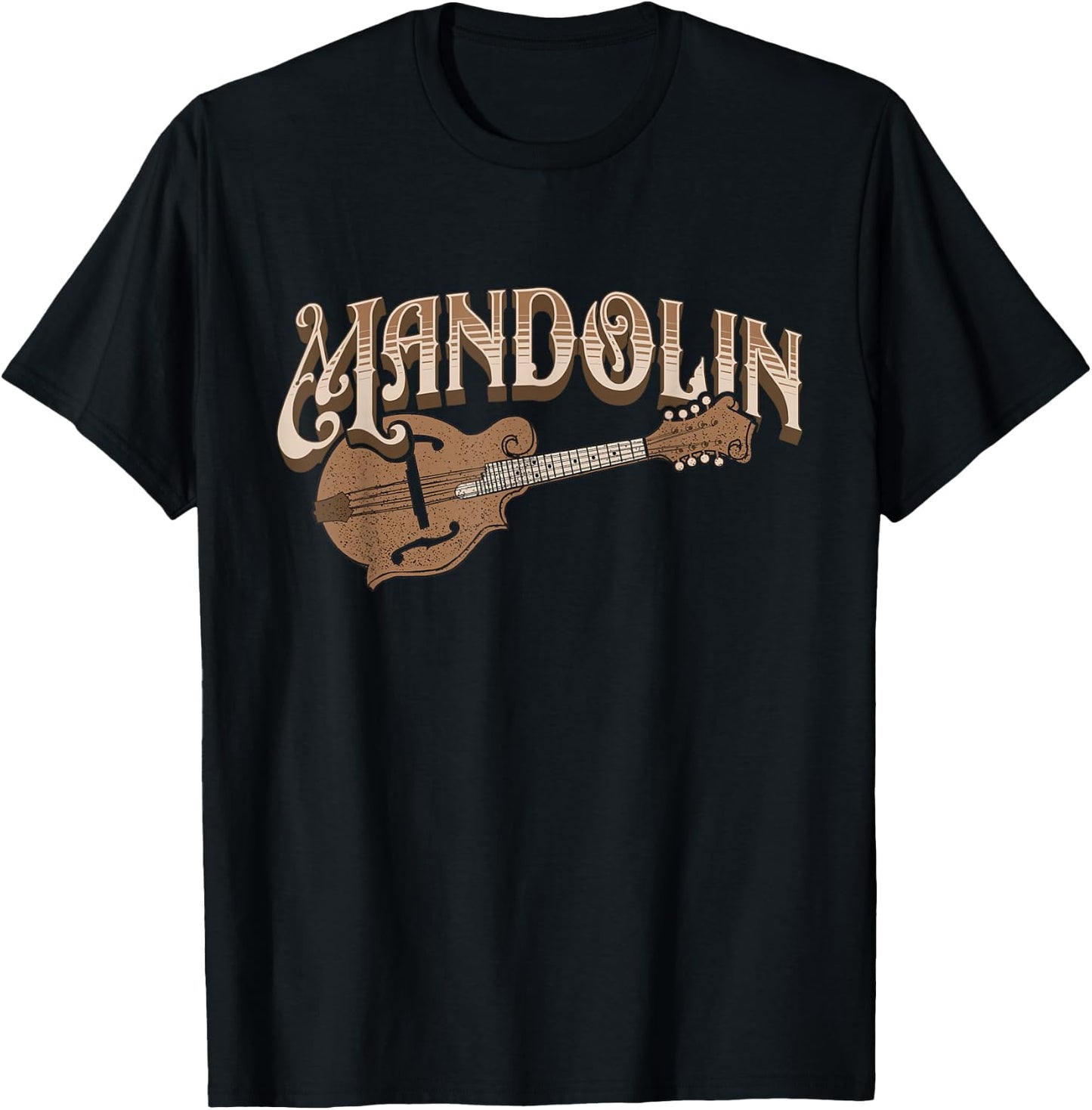 Mandolin - Bluegrass Folk Music Mandolin Player Musicians T-Shirt - T-Shirt | Black