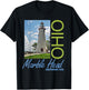 Marble Head Lighthouse Ohio 1822 Design T-Shirt - T-Shirt | Black
