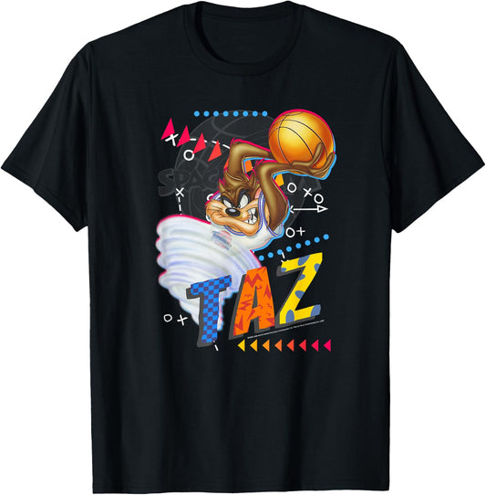Space Jam Tasmanian Devil Retro Baller T-Shirt - T-Shirt | Black