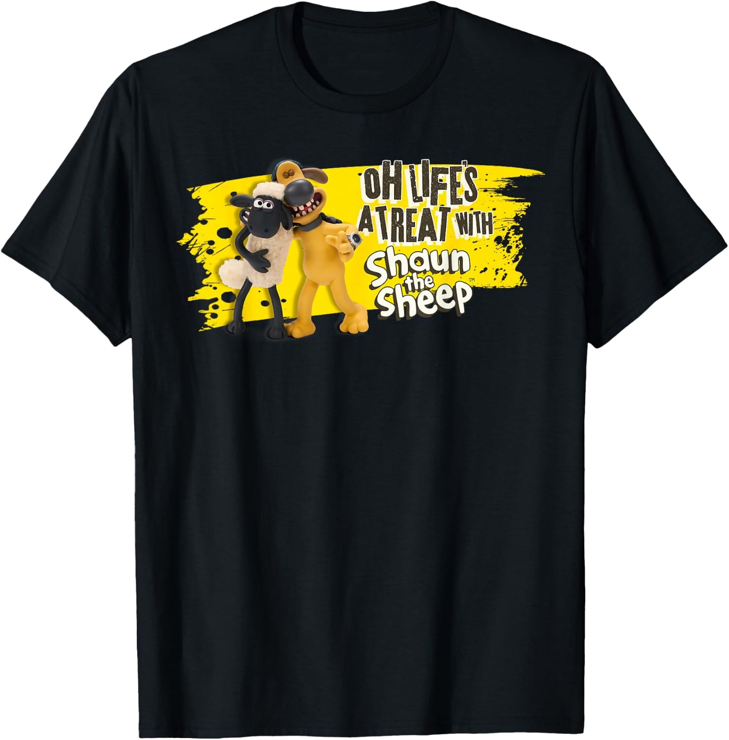 Shaun The Sheep: Life's a Treat T-Shirt - T-Shirt | Black