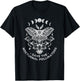 Save The Nocturnal Pollinators Moon Phase Ecology Moth Wings T-Shirt - T-Shirt | Black