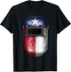 Texas Flag Welders Helmet Cool Welding & Fabricator Gift T-Shirt - T-Shirt | Black