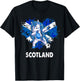 Unicorn Scottish Flag For Kids & Scottish Expats In Scotland T-Shirt - T-Shirt | Black