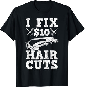 Barber Hairdresser Hairdresser Funny Gift T-Shirt - T-Shirt | Black
