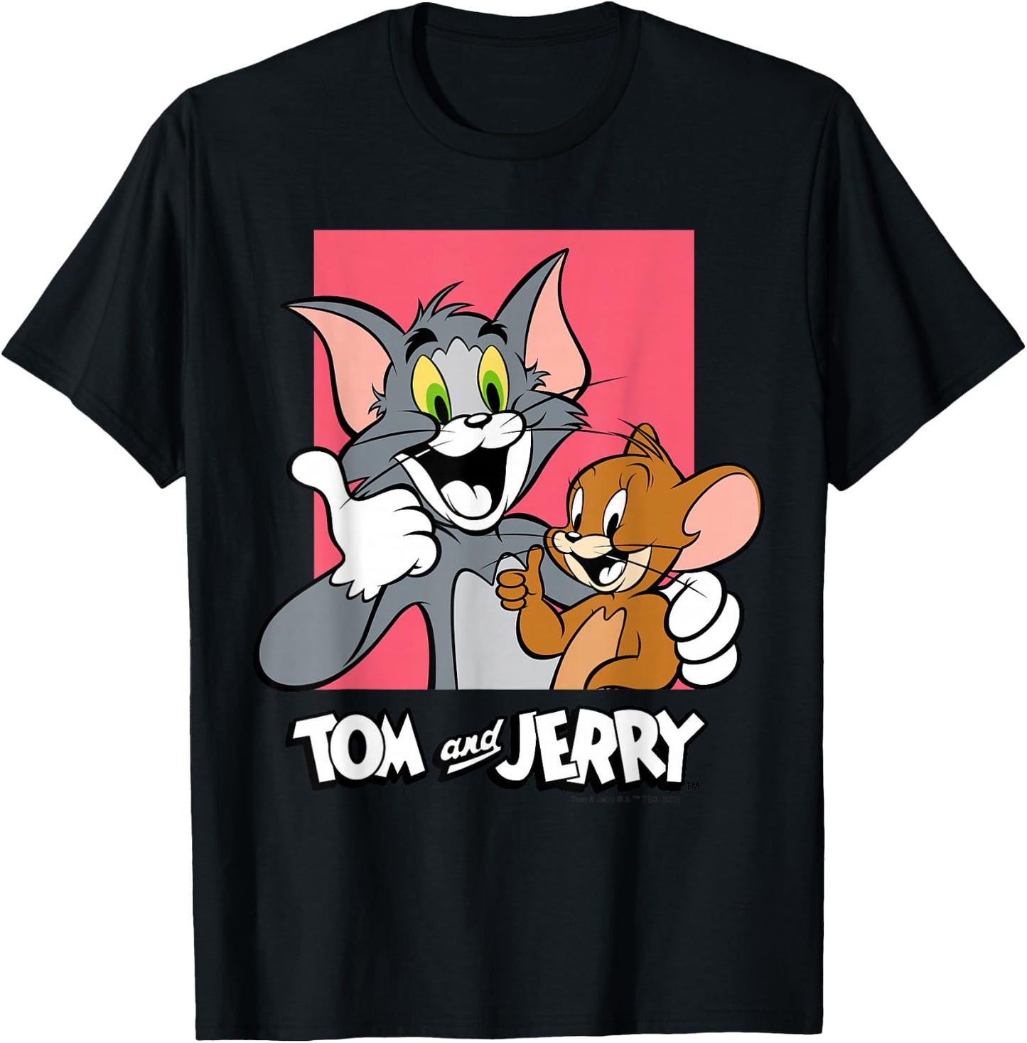 Tom & Jerry Thumbs Up T-Shirt - T-Shirt | Black