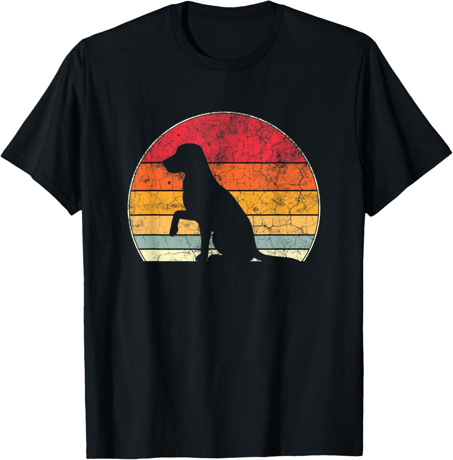 Retro Vintage Labrador Retriever Dog Women Kids T-Shirt - T-Shirt | Black