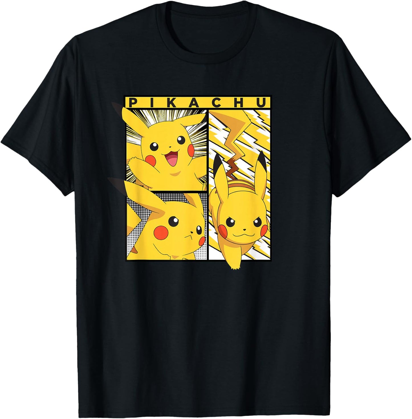 Pokemon Pikachu T-Shirt - T-Shirt | Black
