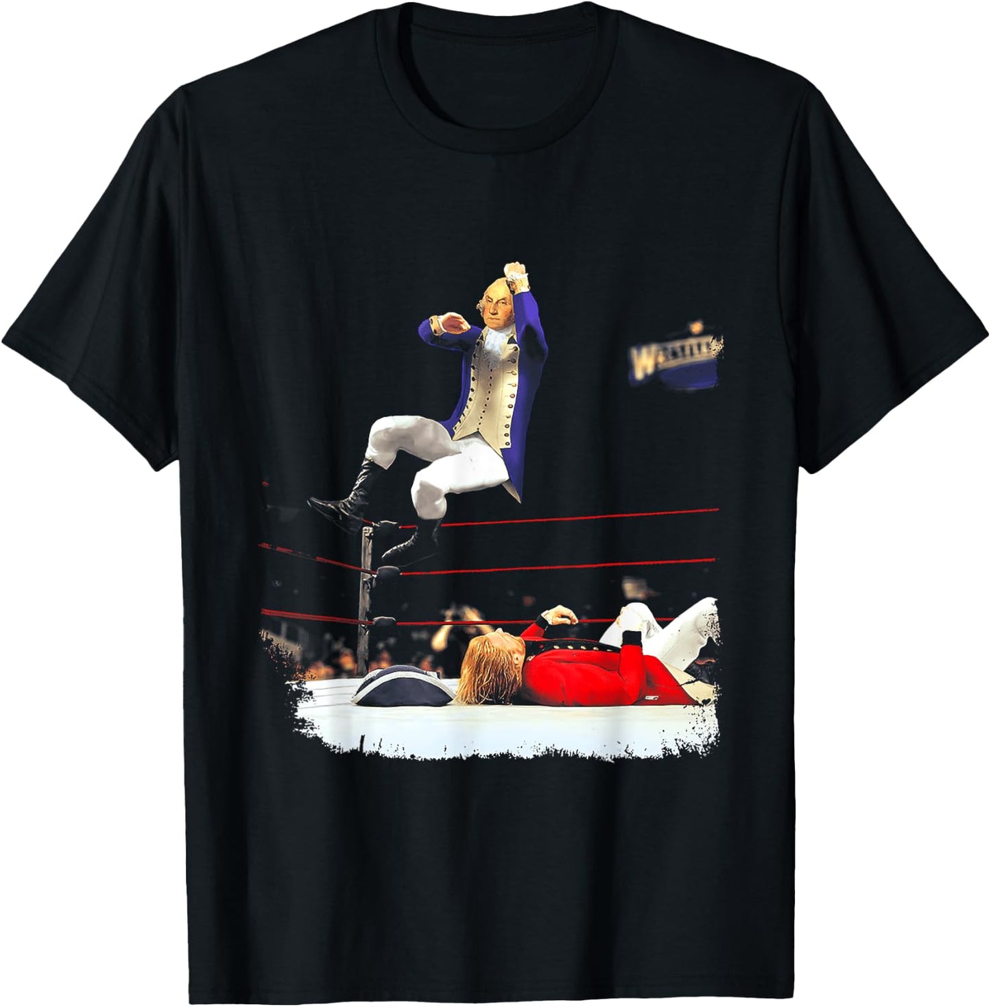 George Washington Wrestling T-Shirt - T-Shirt | Black