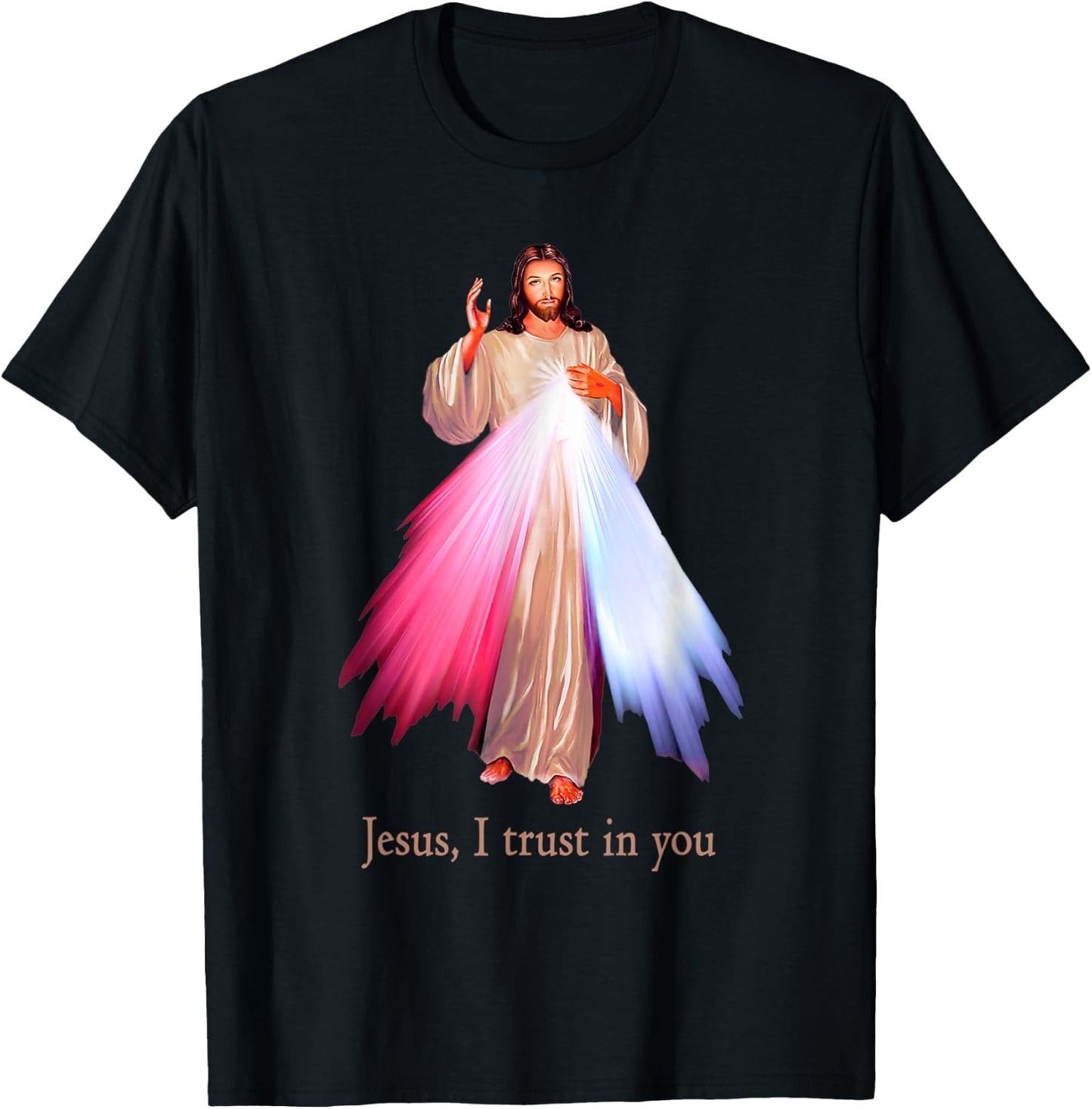 Divine Mercy Jesus I trust in You T-Shirt - T-Shirt | Black