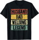 Husband Dad Welding Legend Shirt Men Welder Fathers Day T-Shirt - T-Shirt | Black