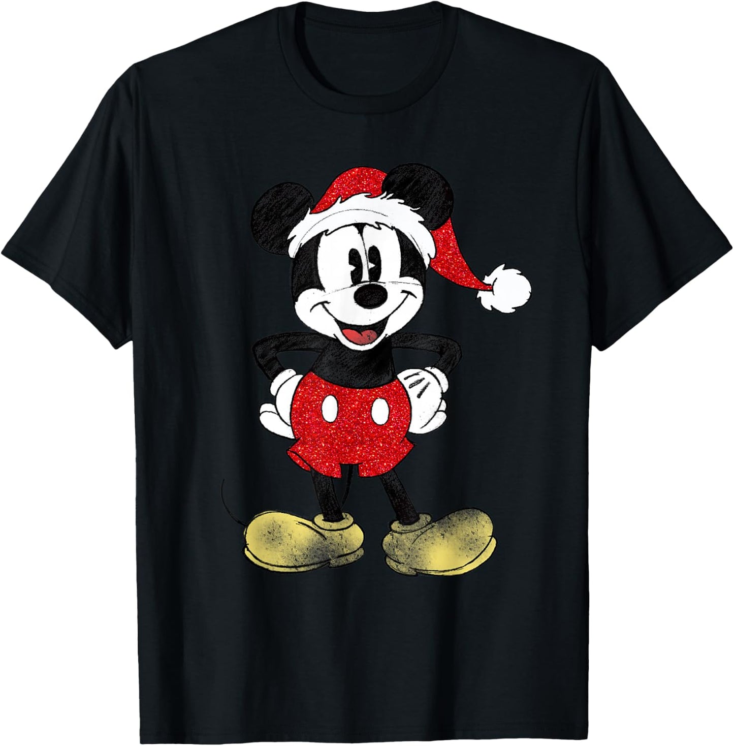 Disney - Holiday Mickey Mouse T-Shirt - T-Shirt | Black