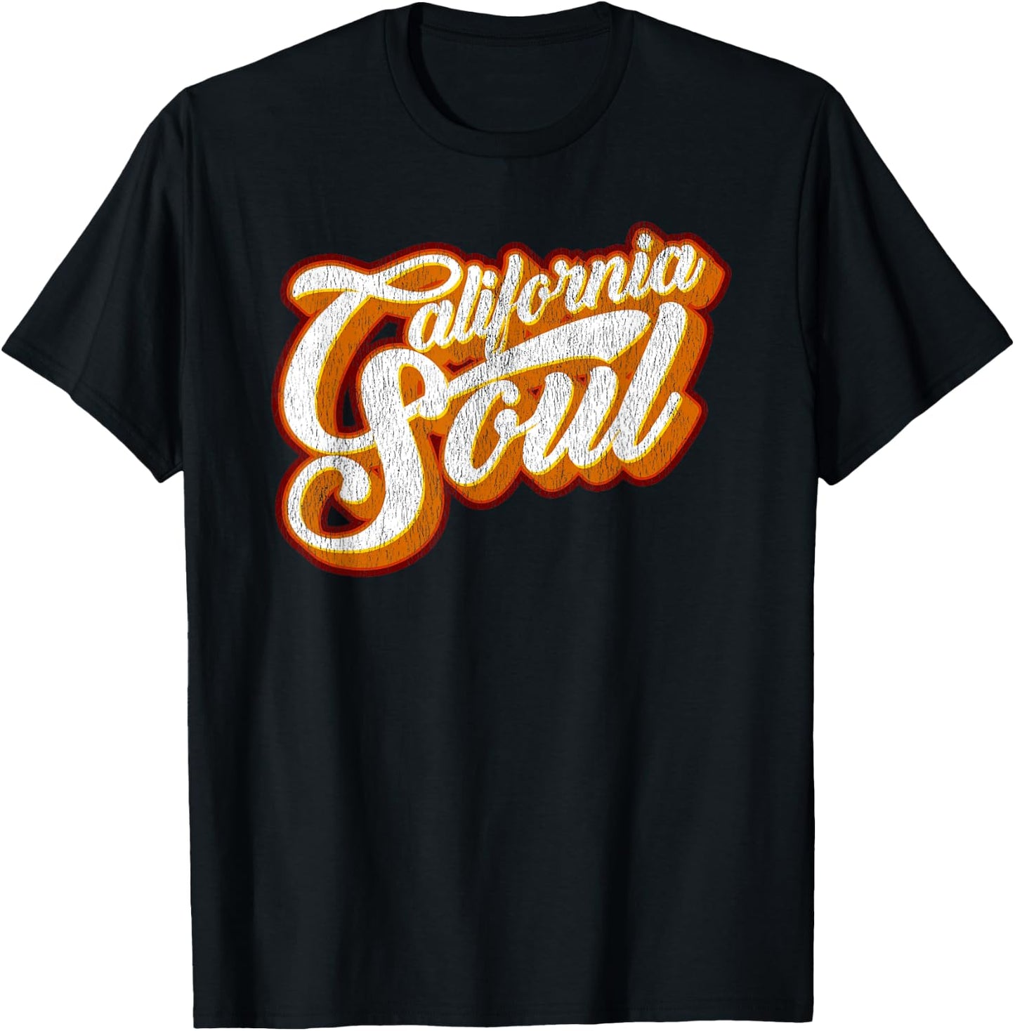 California Soul Retro T-Shirt - T-Shirt | Black