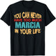 Funny Marcia Personalized First Name Joke Item T-Shirt - T-Shirt | Black