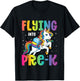 Pre Kindergarten Girls Unicorn First Day of Pre K T-Shirt - T-Shirt | Black
