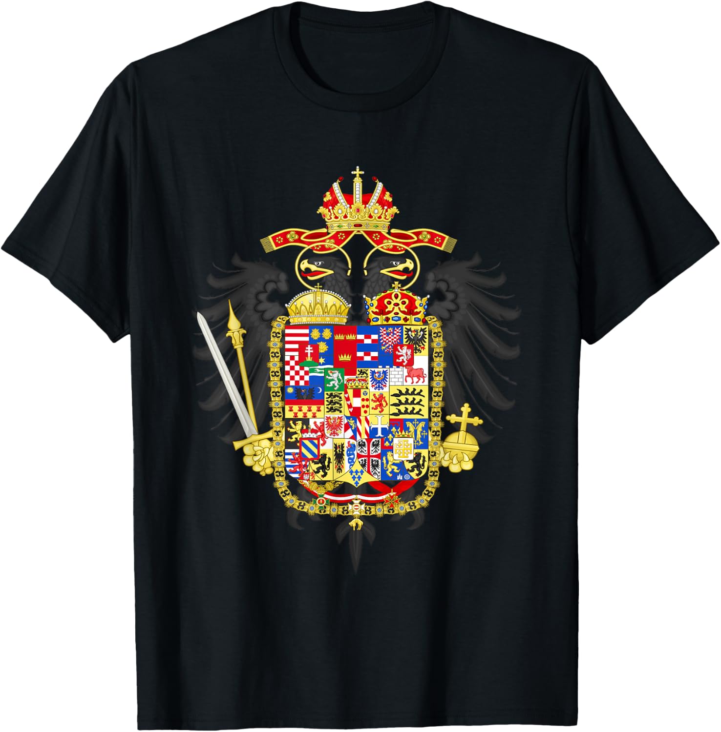 Habsburg Coat of Arms Holy Roman Empire T-Shirt - T-Shirt | Black