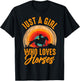 Just A Girl Who Loves Horses T-Shirt - T-Shirt | Black