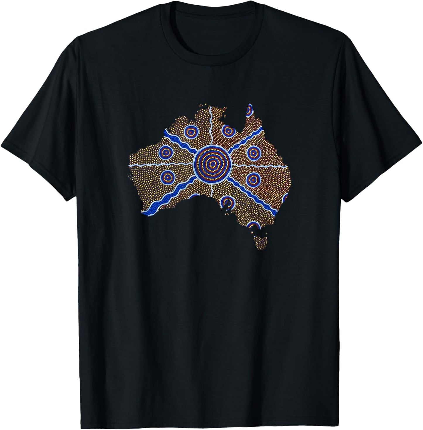 Australian Aboriginal For Indegineous Aussie T-Shirt - T-Shirt | Black