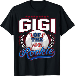 Gigi of The Rookie 1 Years Old Team Family Matching B-Day T-Shirt - T-Shirt | Black