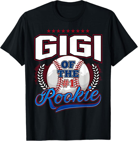 Gigi of The Rookie 1 Years Old Team Family Matching B-Day T-Shirt - T-Shirt | Black