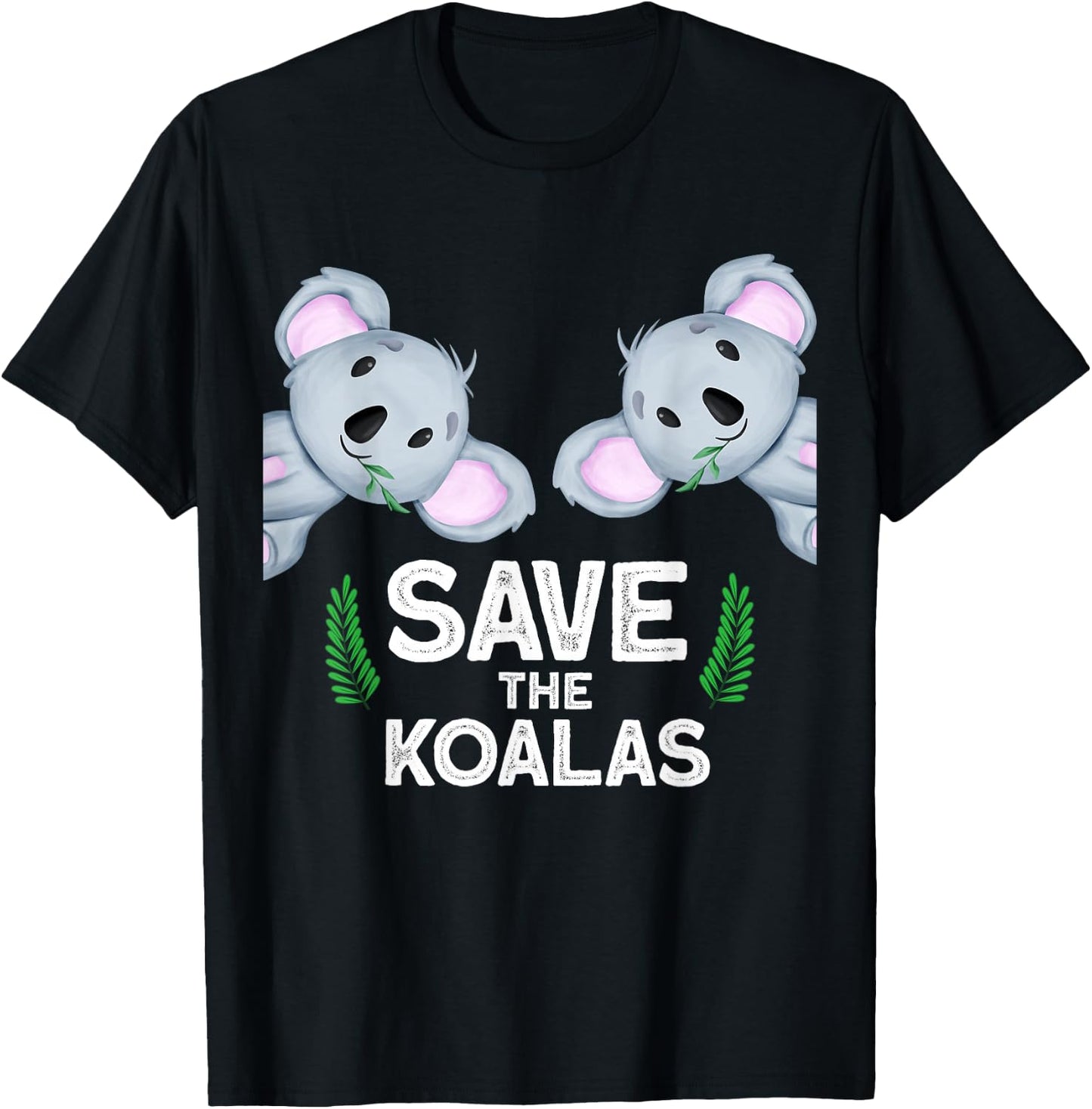 save the koalas Australia Nature Koala T-Shirt - T-Shirt | Black