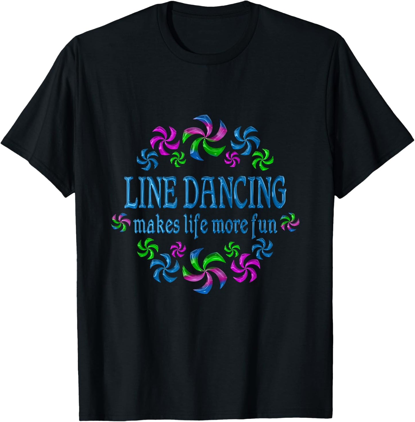Line Dancing Fun T-Shirt - T-Shirt | Black