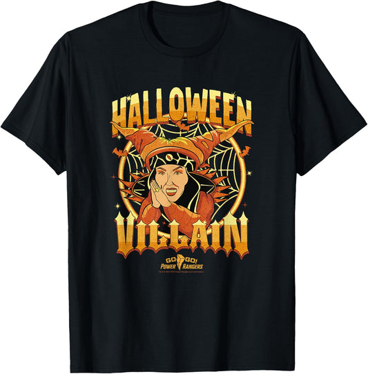 Power Rangers Halloween Rita Repulsa Halloween Villain Logo T-Shirt - T-Shirt | Black