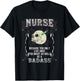 Badass Nurse - Medic Doctor Hospital Motivation T-Shirt - T-Shirt | Black