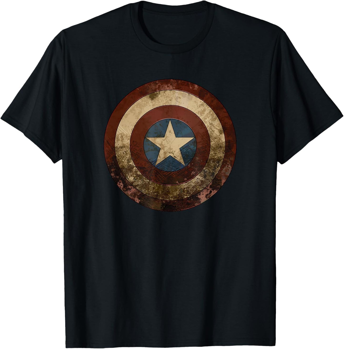 Marvel WHAT IF…? Zombie Captain America Shield T-Shirt - T-Shirt | Black