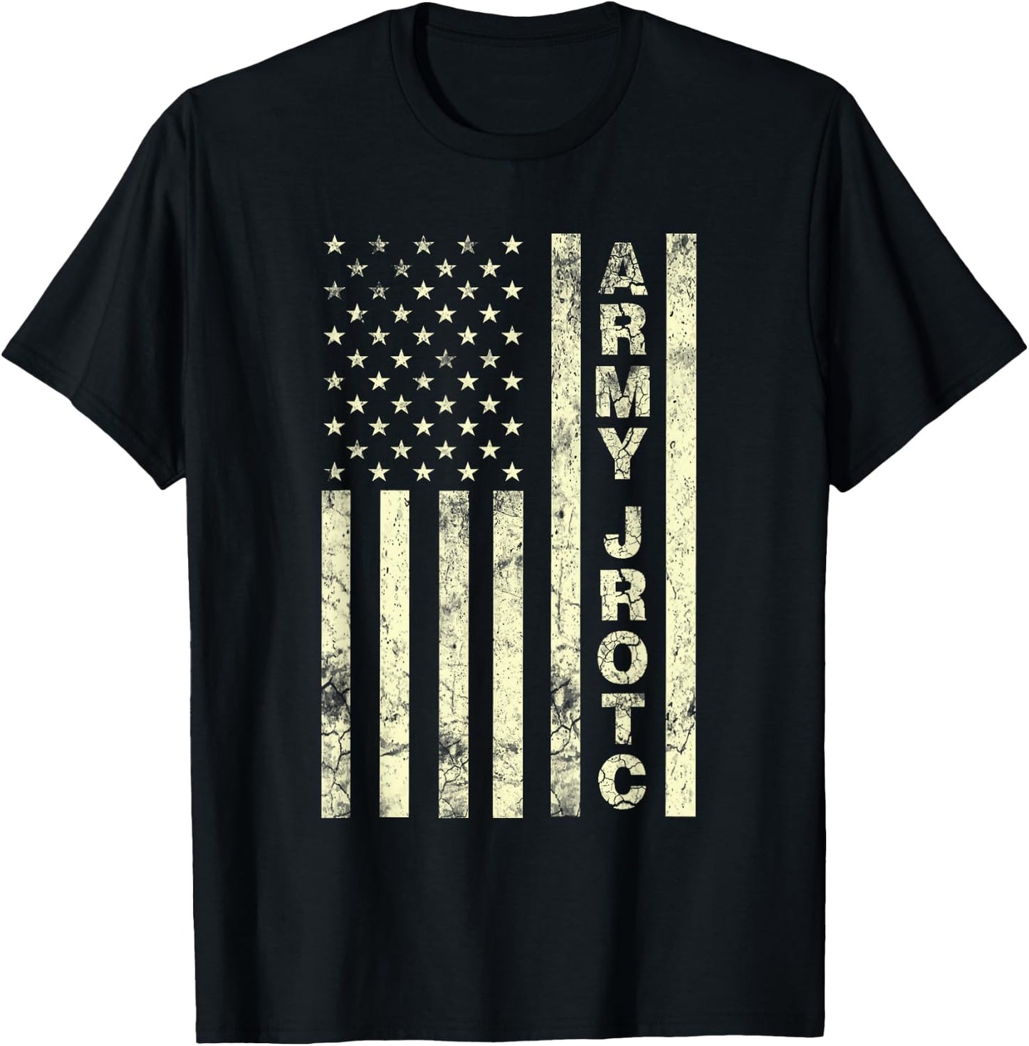 Cool United States Army USA Junior ROTC US Flag Army JROTC T-Shirt - T-Shirt | Black