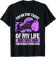 Chiari Malformation Awareness Win Survivor Purple Ribbon T-Shirt - T-Shirt | Black