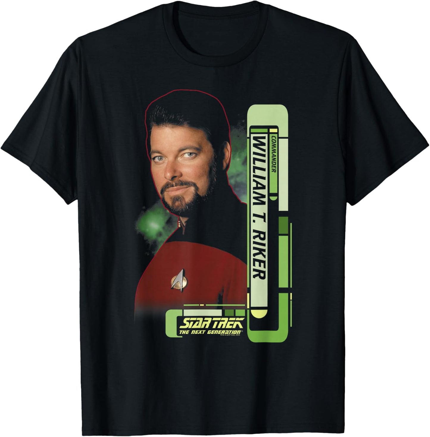 Star Trek Riker T-Shirt - T-Shirt | Black