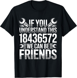 If You Understand This 18436572 We Can Be Friends Car Lover T-Shirt - T-Shirt | Black