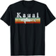 Kauai, HI Shark T Shirt / Kauai Vintage Fishing T-Shirt - T-Shirt | Black