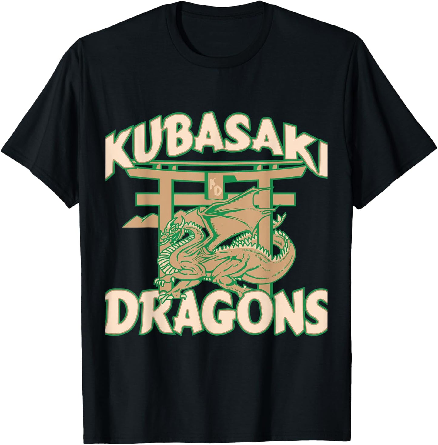Kubasaki Okinawa Island Kubasaki High Dragons Okinawa Japan T-Shirt - T-Shirt | Black