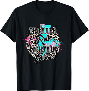 The Thunder Rolls And The Lightnin' Strikes Leopard T-Shirt - T-Shirt | Black