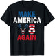 Make America V8 Again Mechanic - US Car Mechanic T-Shirt - T-Shirt | Black