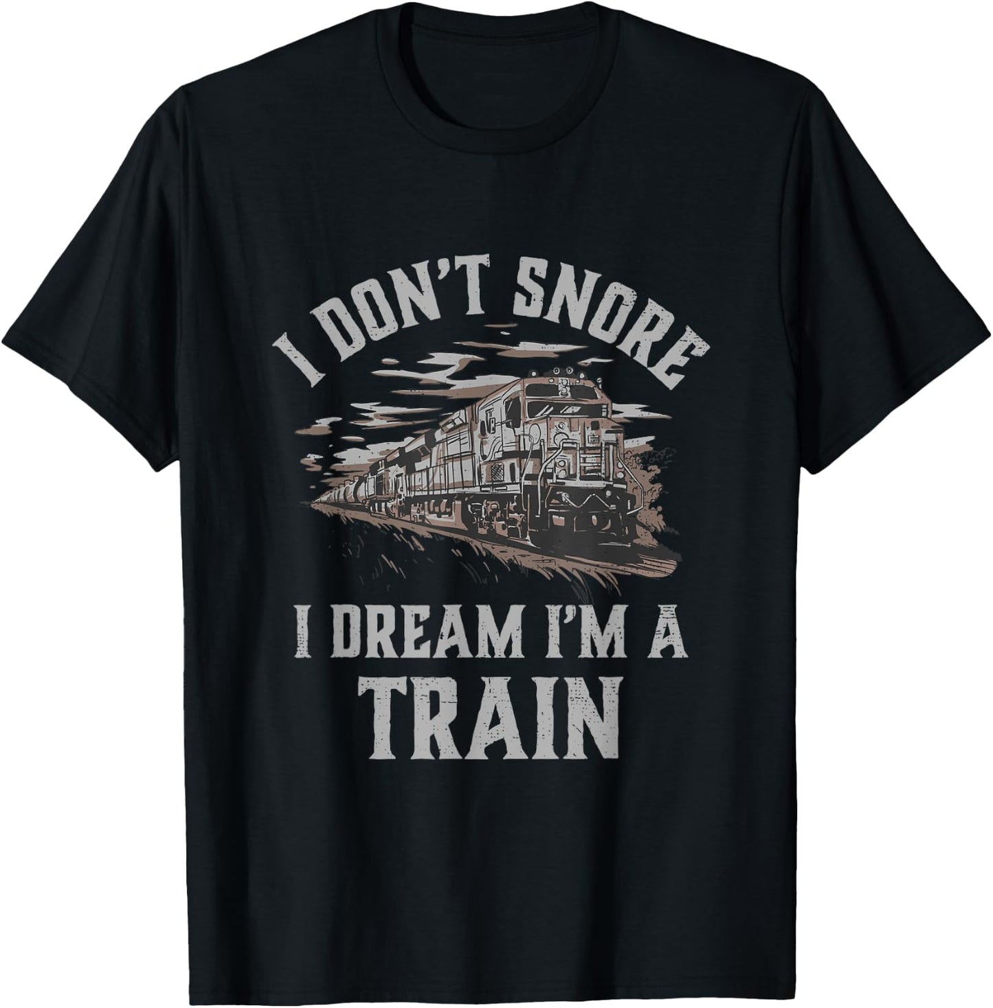 Railroad I'm A Train Locomotive Engineer Steam Train Model T-Shirt - T-Shirt | Black