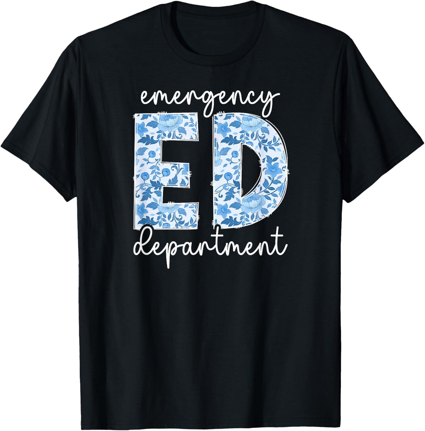 ED Emergency Department ER Emergency Room T-Shirt - T-Shirt | Black