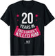 Funny 20th Wedding Anniversary Wife Gift 20 Years In T-Shirt - T-Shirt | Black