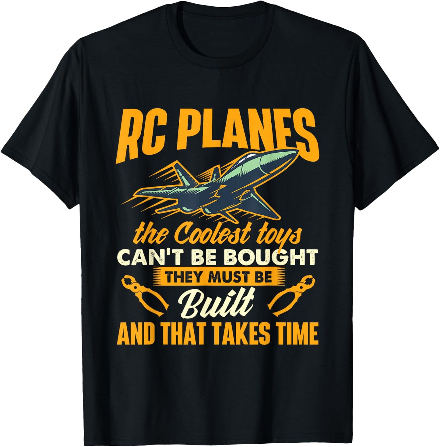 RC Planes The Coolest Toys Can't Be Bought RC Plane Pilot T-Shirt - T-Shirt | Black