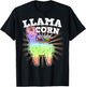 LlamaCorn 50% Llama 50% Unicorn 100% Magic Gift T-Shirt - T-Shirt | Black