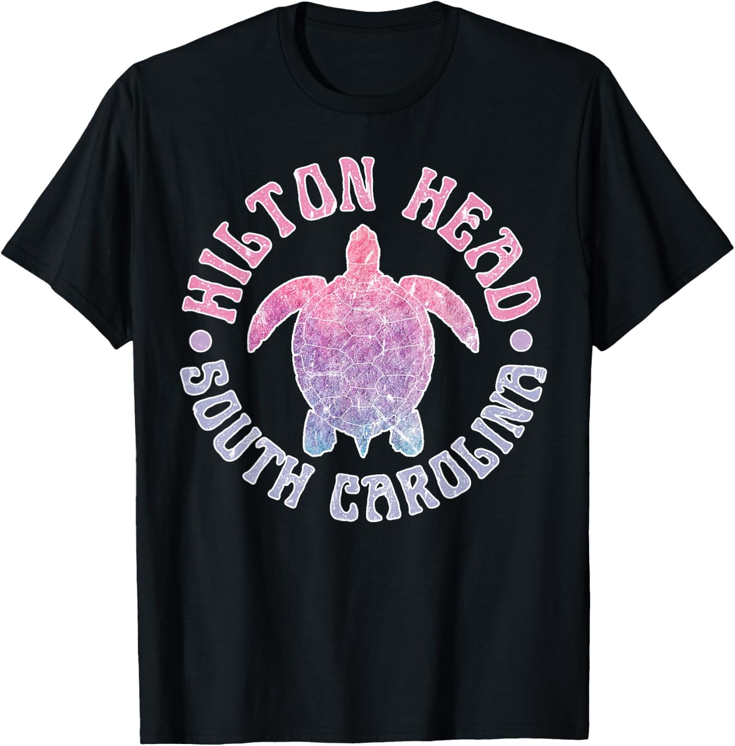 Hilton Head Island South Carolina Sea Turtle Beach Ocean T-Shirt - T-Shirt | Black