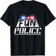 Dance Chaperone Fun Police For Dancing Sheriff State Cop T-Shirt - T-Shirt | Black