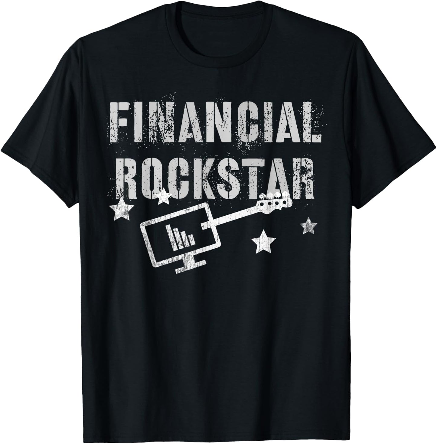 Finance Manager Financial Rockstar Accountant Executive CFO T-Shirt - T-Shirt | Black