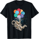 Astronaut And Planets - Planets Galaxy Star Space T-Shirt - T-Shirt | Black