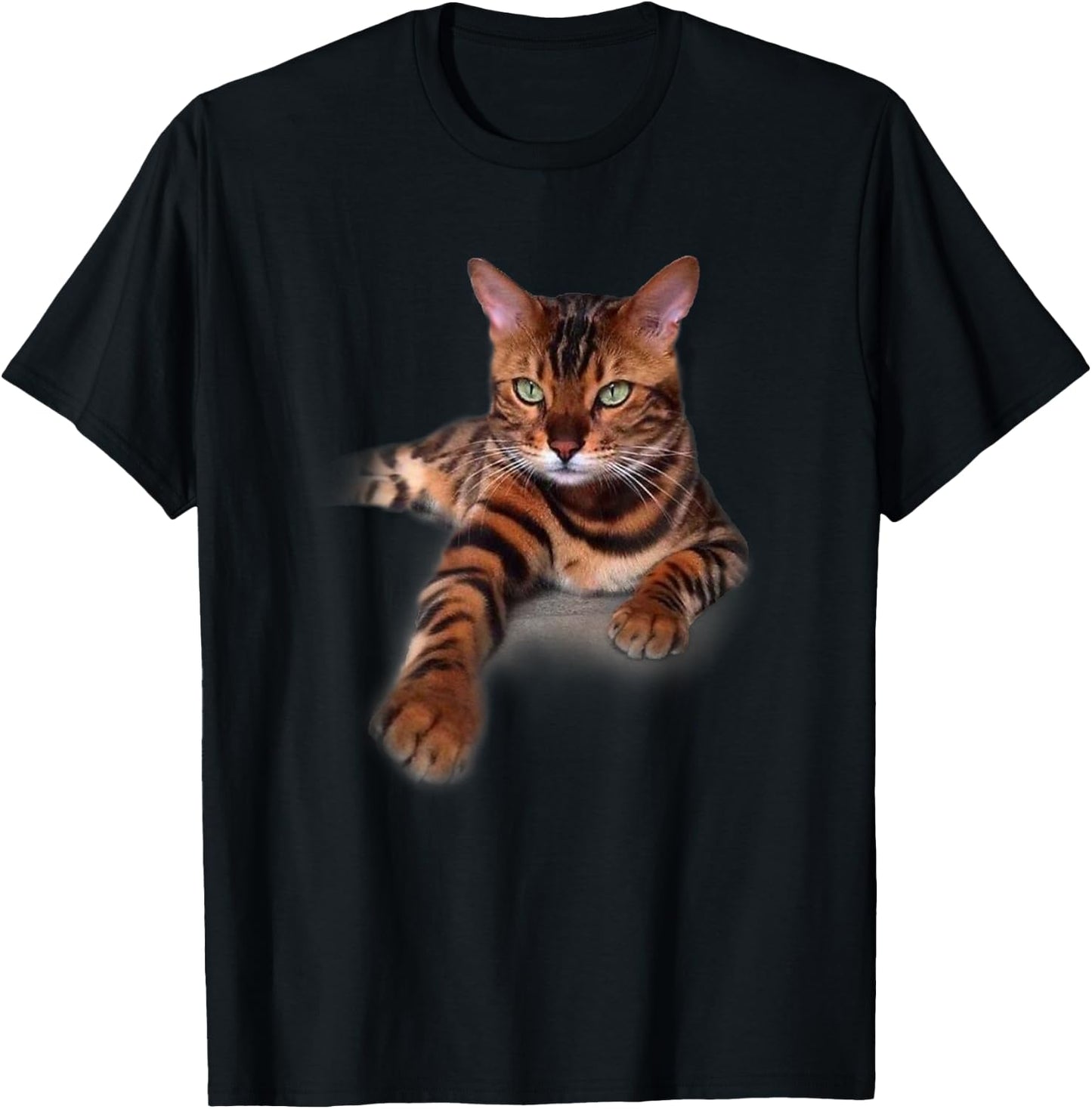 Dose Cat Bengal T-Shirt - T-Shirt | Black
