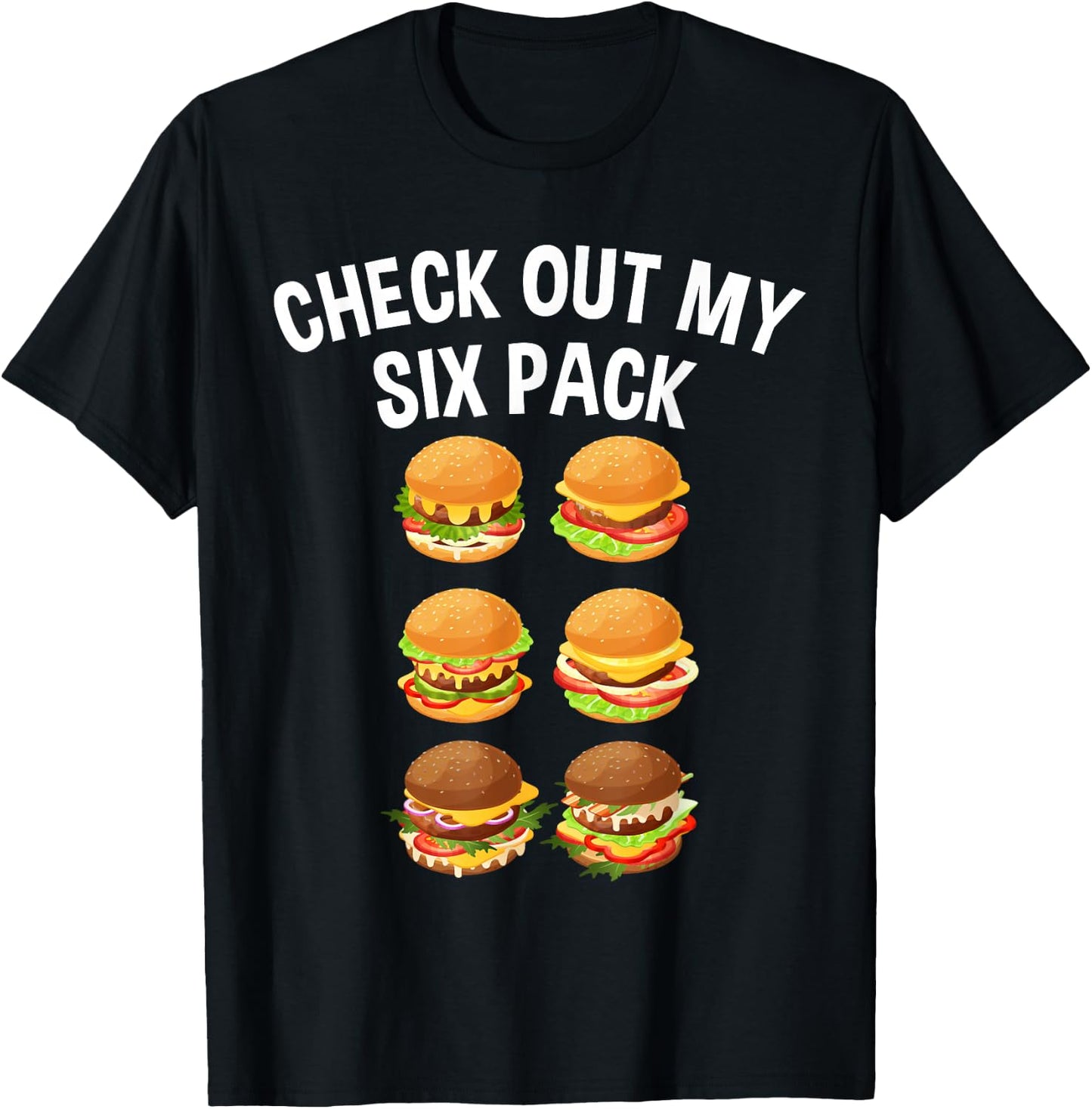 Best Hamburger Art Men Women Fast Food Cheeseburger Lovers T-Shirt - T-Shirt | Black