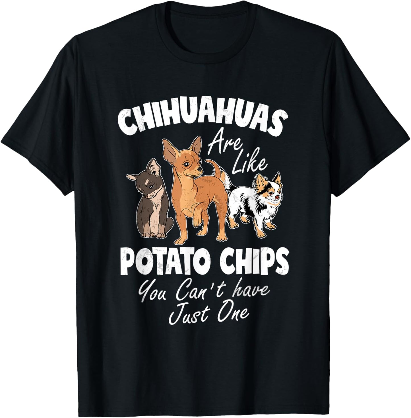 Funny Chihuahua Shirt Women Funny Chihuahua Gifts Chihuahuas T-Shirt - T-Shirt | Black